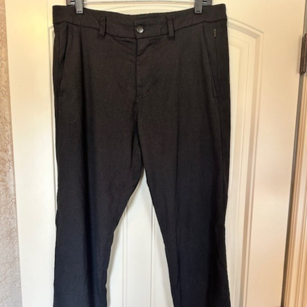 Lululemon Men's ABC Slim-Fit Trouser 32x32 - Smooth Twill Pants (Black)